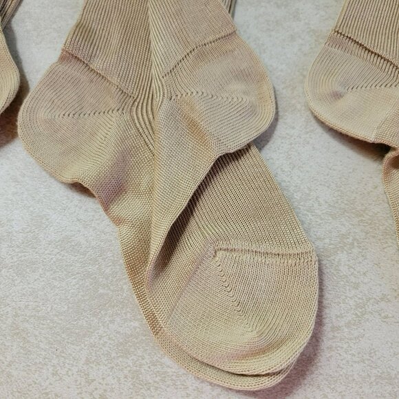 Vintage Children's Long Stockings 4 Pairs Mayknit Hosiery Rayon & Cotton 6 1/2 D - Picture 15 of 16